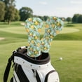 thumbnail image 3 of Yuyamidu Lemon Golf Club Head Covers PU Leather Golf Head Covers Driver Covers Strawberry Golf Headcover Fariway Wood Headcover Hybrid Covers, 3 of 7
