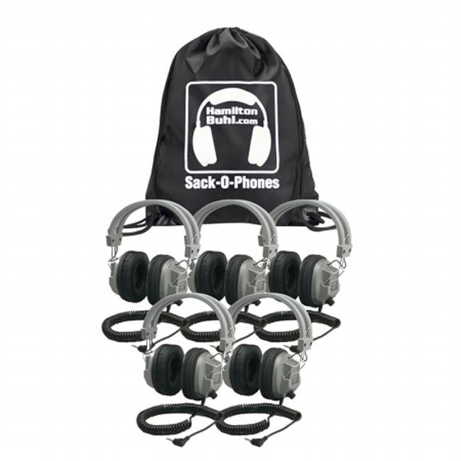 Sack-O-Phones, 10 HA2 Personal Headsets, Foam Ear Cushions in a Carry Bag,  Pack of 10 - Walmart.com