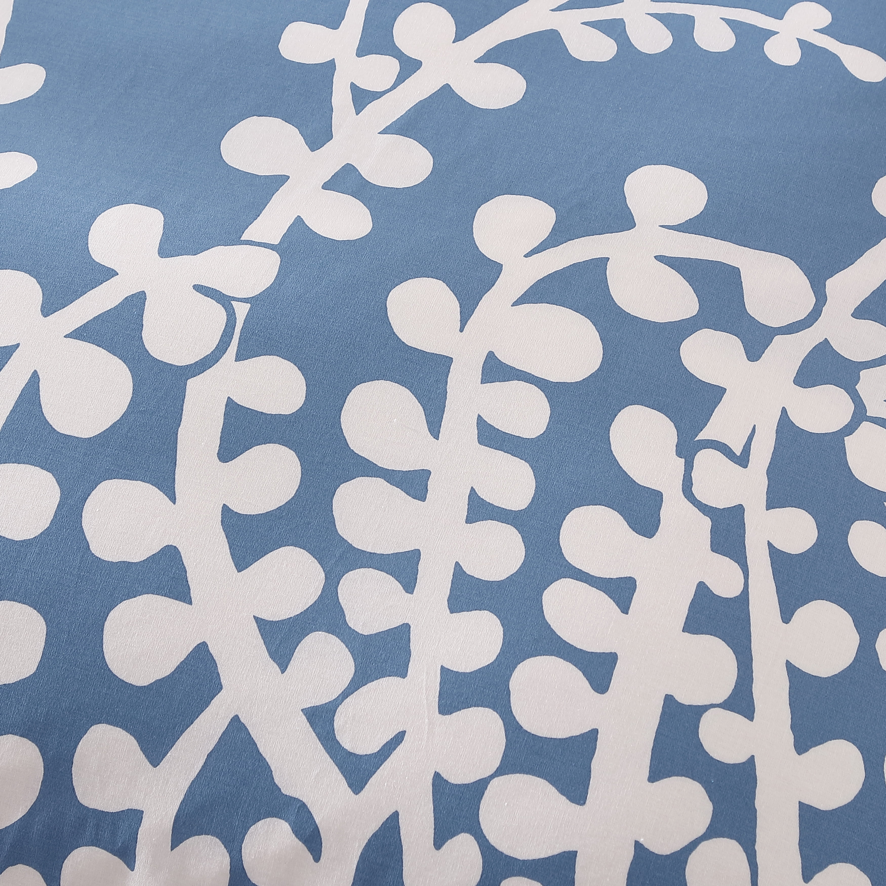 City Scene Branches French Blue Duvet Cover Set, Full/Queen