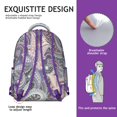 thumbnail image 5 of Trendy Paisley Design Backpack – Unique Paisley Gift for Women & Men, Durable Water-Resistant School Bag, Spacious Bookbag for College Students, Comfortable Laptop Backpack for Daily Use, 5 of 6
