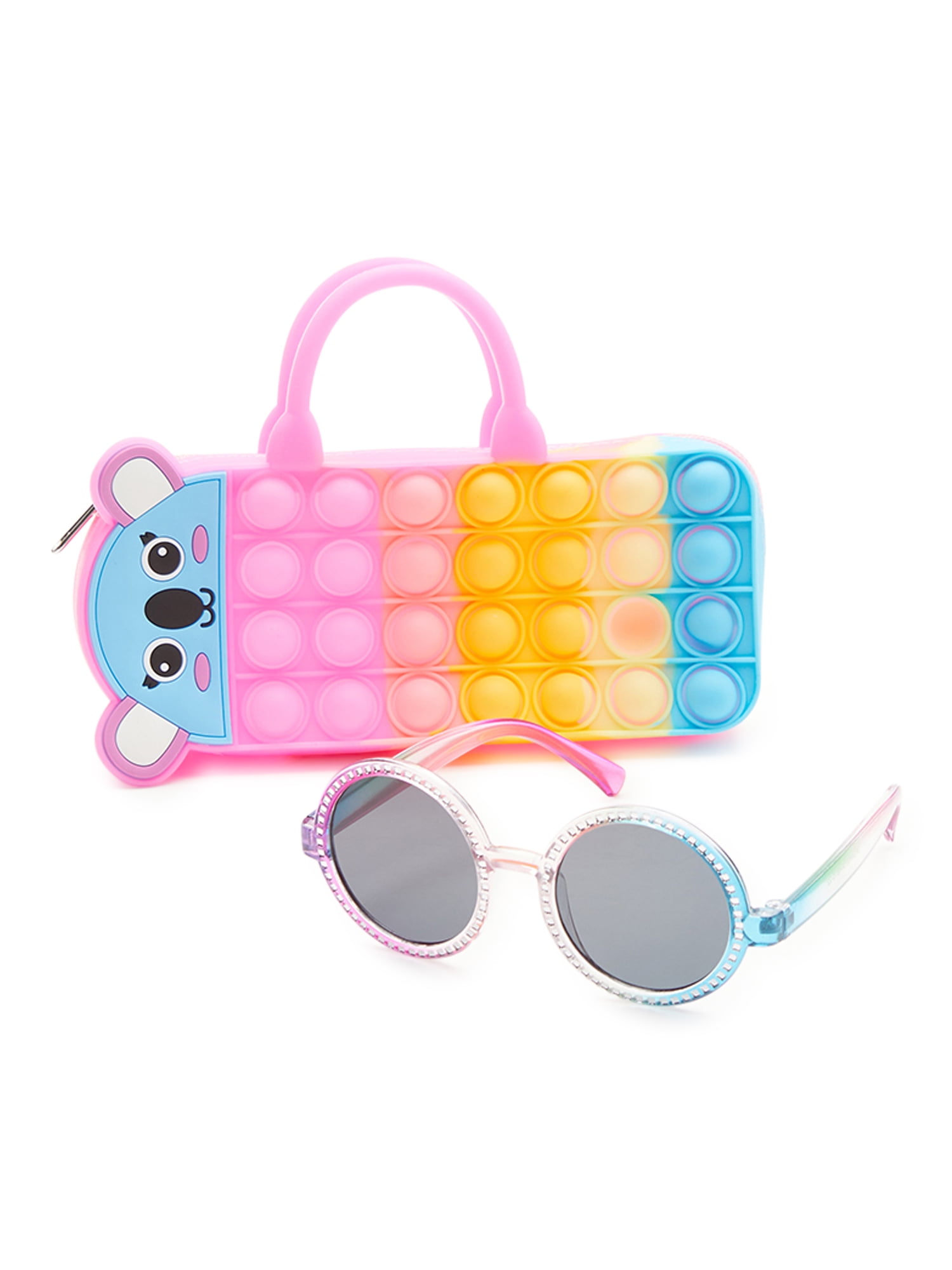 Wonder Nation Kids Round Sunglasses with Koala Carrying Case