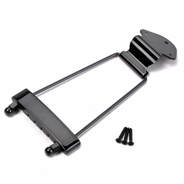 Guitarra Eléctrica Trapezoidal Negra Estándar para Pernos en U Archtop Yuyangstore Cordal del trapecio