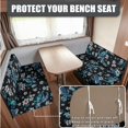 thumbnail image 3 of SCRAWLGOD Sea Turtle Plumeria Print RV Dinette Cushions Covers Replacement Soft Camper Car Dinette Cushion Slipcover Elastic 2 Piece Set RV Couch Cover for Camper Car Bench Seats, 3 of 8