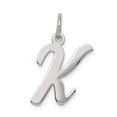 thumbnail image 1 of 925 Sterling Silver Dainty Letter K Initial Name Monogram Necklace Charm Pendant, 1 of 6