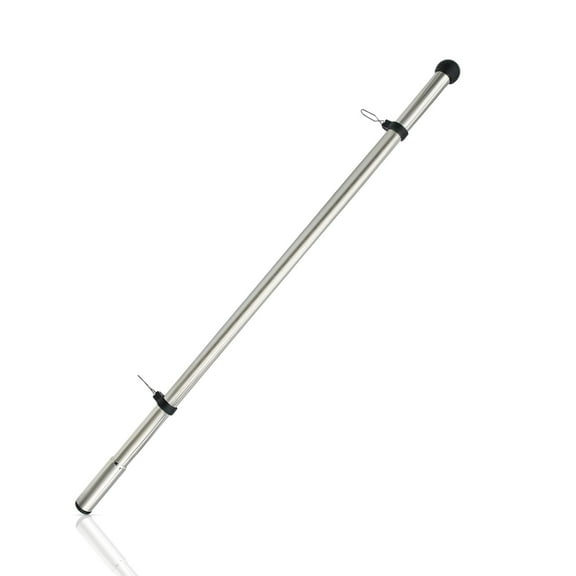 MARINE CITY 304 Stainless Steel 30-Inch Flagpole, 7/8 Inch Diameter, 1 Inch Socket, Corrosion-Resistant, Ideal for Boats, Docks, Patios