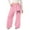 AW1-Pink, variant on GBSYEWXS Sweatpant For Girls Children Straight-Leg Bow Print Drawstring Waist Outdoor Ankle Trousers Pink Size 4-5 Years