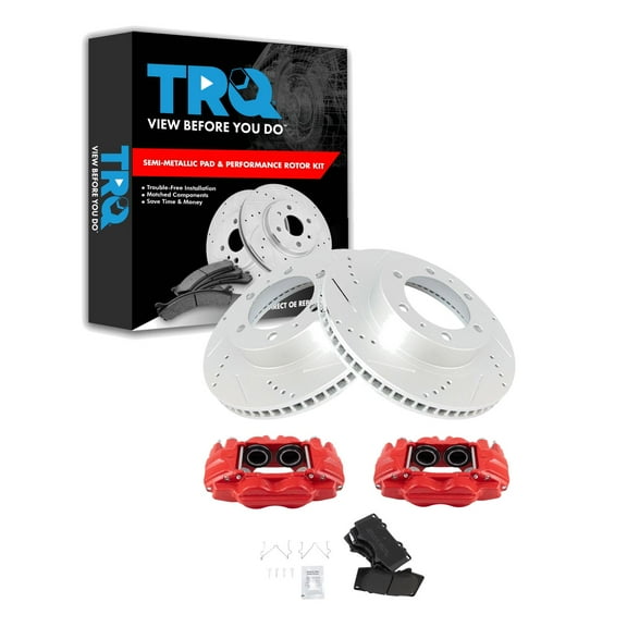 TRQ Performance Front Brake Pad & Rotor Kit BKA35695 Fits Select 2003-2009 Toyota 4Runner , 2007-2014 Toyota FJ Cruiser , 2005-2020 Toyota Tacoma
