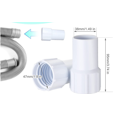 thumbnail image 2 of 2 piezas Accesorios para piscinas Adaptador de vacío Limpiadores de tuberías Accesorios de limpieza para piscinas Adaptador de manguera de succión Reemplazo de manguera de filtro de piscina, 10 * 5,5, 2 of 4