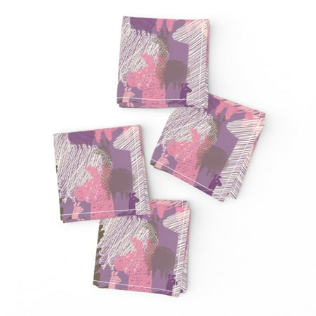 Cocktail Napkins Llamas Pink Purple Llama Alpaca Animal Nursery