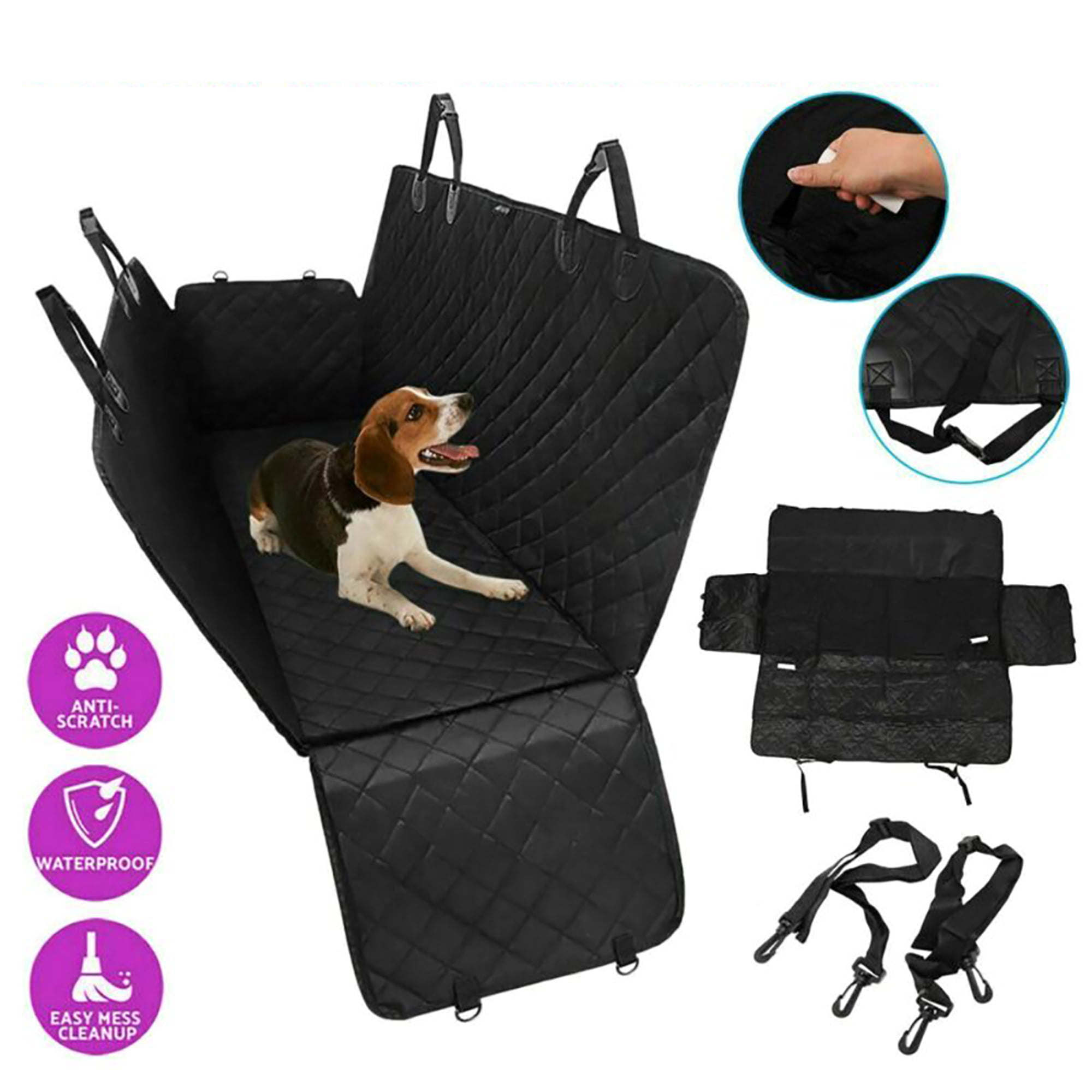 Pet Car Seat Cover Cushion Rear Back Seat Protector Hammock Dog Cat Safety Mat