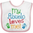 thumbnail image 3 of Inktastic My Abuelo Loves Me Boys or Girls Baby Bib, 3 of 4