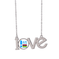 thumbnail image 1 of Je Suis de Mauritius Art Déco Mode Amour Collier Pendentif Bijoux, 1 of 3