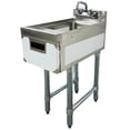 thumbnail image 4 of NSF Commercial Underbar Hand Sink – 23" x 12" Stainless Steel Bar Sink with Faucet, Integrated Soap Dispenser & Paper Towel Holder, Heavy-Duty Restaurant Hand Wash Station, 4 of 12