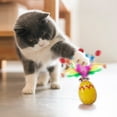 thumbnail image 2 of Easter Cat Toy, Wobble-Free Easter Teaser with Bell for Cats, Multicolor Plastic Interactive Play Toy, Sturdy & Pet-Safe Easter Decoration for Indoor Fun, 6x6x20 cm Cat Teaser Wand, 2 of 7