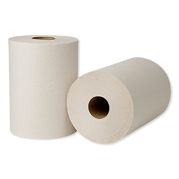 Tork Hardwound Roll Towels, 7.88" x 425 ft, Natural White, 12 Rolls/Carton -TRK214250