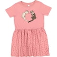 thumbnail image 3 of Inktastic Cute Ferret Heart Girls Toddler Dress, 3 of 5