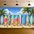 thumbnail image 5 of Colorful Design Surfboard Banner Floral Pattern Tropical Beach for Summer Party Outdoor Decor Vacation, 5 of 7