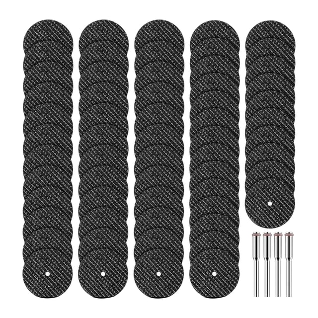 60x Discos de corte para herramientas rotativas, accesorios para herramientas rotativas, discos de corte negros de 32 mm para cortar cerámica, piedra