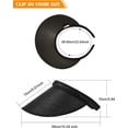 thumbnail image 2 of 4PCS Sun Visor Adjustable UV Protection Hat Brim Clips Wide Brim Visor Caps Tanning Bed Face Protection Hat for Women Men Golf Tennis Baseball, 2 of 4