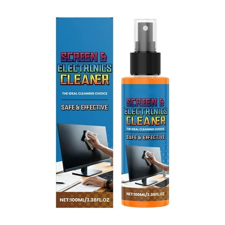 Screen Cleaner Spray, Cleans and Removes Stains, for Touchscreen, Computer Monitor, Electronic Devices, 3.38oz