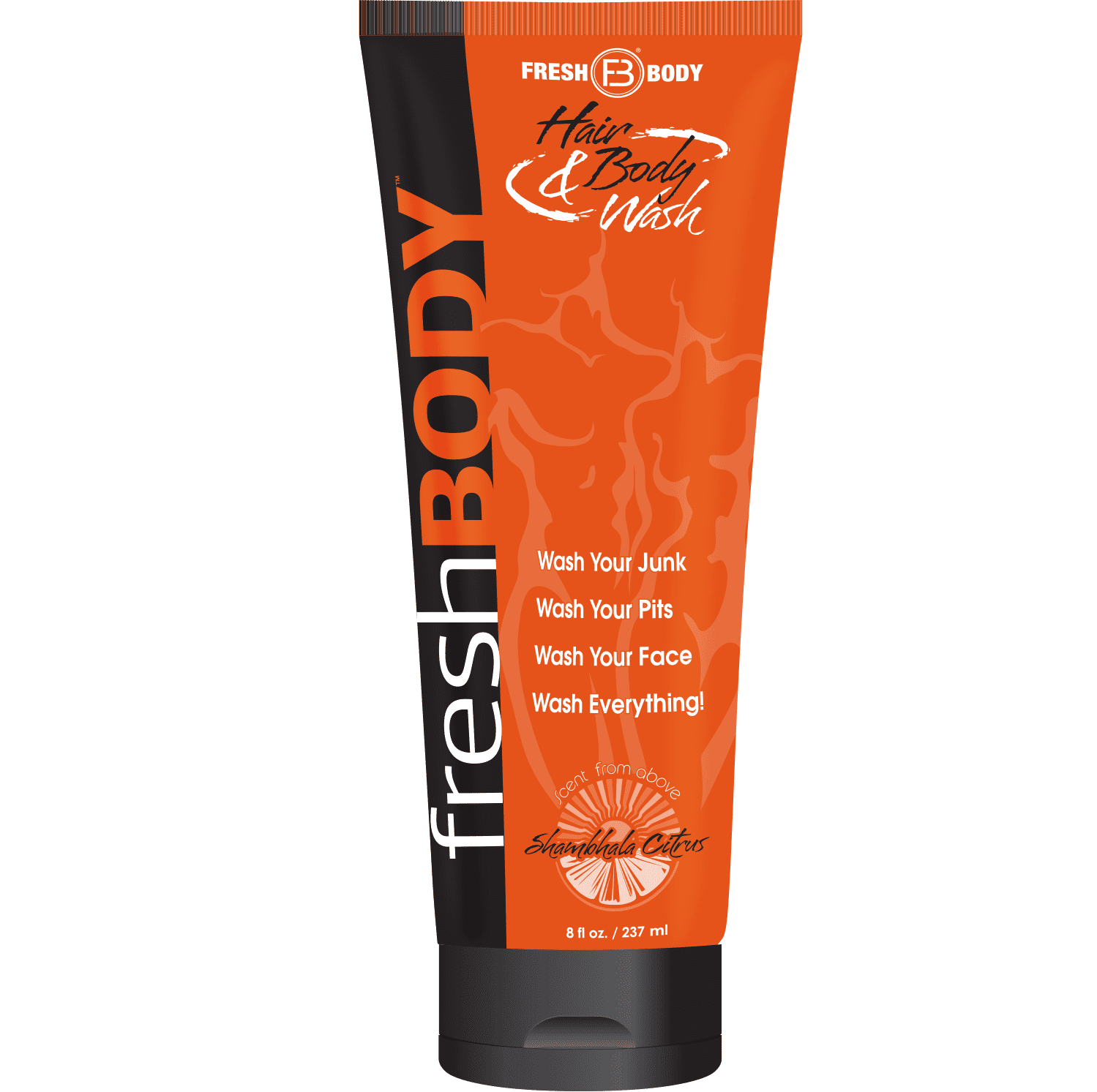 FRESH BODY Hair & Body Wash 8 oz Bottle! AllinOne Wash w/ Detoxifying