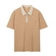thumbnail image 4 of pstuiky Camisas de vestir de manga corta para hombre, Camisa de manga corta con cuello vuelto y cremallera informal de color liso para hombre camisas casuales para hombre m, 4 of 7