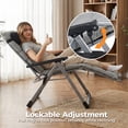 thumbnail image 5 of Alvantor Zero Gravity Chair with 440lbs Capacity, Foldable Outdoor Lounge, Black/Blue/Brown, 5 of 7