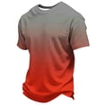 thumbnail image 4 of RMGVDSD Boys Summer Tops Gradient Color T Shirts For Kids Short Sleeve Crewneck Tees Graphic T-Shirts School Fashion Tshirts 6-7 Years, 4 of 6