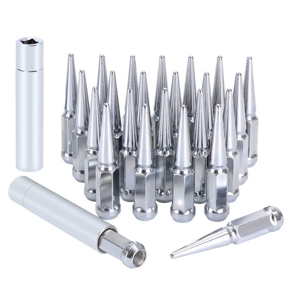 Wheel Mate Spiked Lug Nuts Set of 24 - Chrome 14x1.50 main image 0
