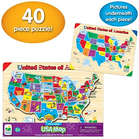 The Learning Journey Lift Learn USA Map Puzzle Walmart