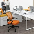 thumbnail image 6 of Walnew Mid Back Office Desk Chair with Lumbar Support Computer Ergonomic Mesh Chair with Armrest (Orange), 6 of 7