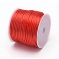 thumbnail image 2 of 1 Roll 32.8 Yards(30m) 1mm Nylon Cord Bead Thread Nylon Cord Satin Rattail Cord Stringing Materials for DIY Bracelets Necklace Beading Jewelry Making and Crafts for DIY, 2 of 3