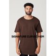 thumbnail image 4 of ShirtBANC Hipster Hip Hop Long Drop Cut Mens Shirt Curved Hem Solid Tshirts, 4 of 7