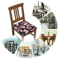 thumbnail image 7 of Gukieu Rose Flowers Print Square Cushion Cover, Elastic Strap Chair Protector, Suitable for Family Restaurant, Hotel Banquet Decorations-Six Piece, 7 of 7