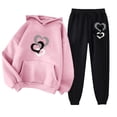 thumbnail image 1 of Puntoco Sudadera Con Capucha Para Mujer Sudadera De Manga Larga Con Bolsillo Pantalones De Moda Para Mujer Conjunto De Sudadera Estampada Liquidación Puntoco Puntoco-573, 1 of 2