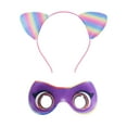 thumbnail image 6 of Girls Super Kittens Costume with Mask Headband Halloween Cat Cosplay Outfit with Mask Headband Up for 7-8 Year, 6 of 7