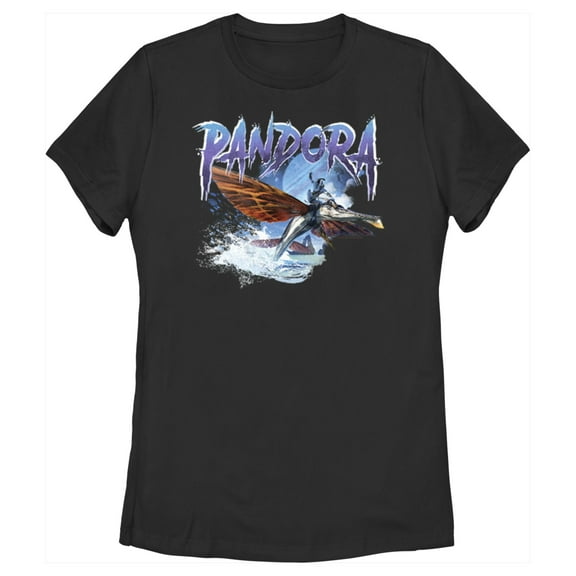 Women's Avatar: The Way of Water Retro Tulkun Logo Graphic Tee Black 2X Large