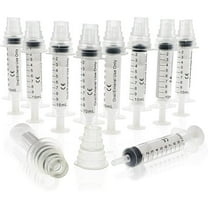 Oral Medicine Syringes with Bottle Adapter (Transparent, 10 Pack)