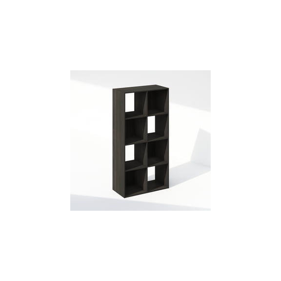 8-Cube Storage Cabinet Bookcase - Espresso - Modern Home Organization
