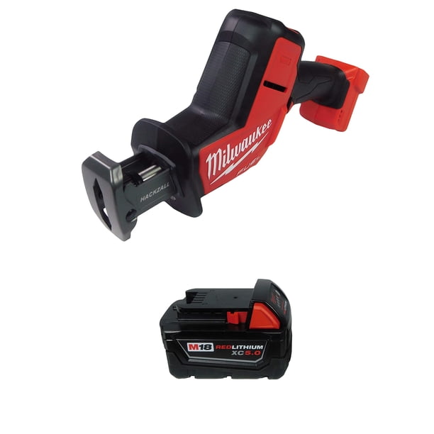 Sierra recíproca Milwaukee 2719-20 de 18 V con batería de 5 Ah