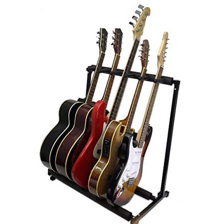 Zenison 5 Guitar Stand Multiple Five Instrument Display Rack Folding ...