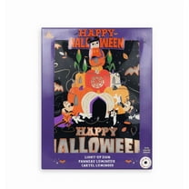 Disney Happy Halloween Mickey and Friends Halloween Light-Up Wooden Sign New