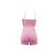 thumbnail image 4 of VISgogo Traje de ocio transpirable de verano para mujer, camisola + pantalones cortos sin mangas con correa cruzada de color sólido de estilo simple para mujer VISgogo moda, 4 of 8