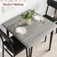 thumbnail image 2 of 3-Piece Dining Table Set for 2, Small Square Table with Upholstered Chairs for Apartments, 2 of 8