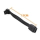 thumbnail image 4 of Línea de codo PCIE5.0 Cable adaptador Cable adaptador de codo de 15 cm para tarjeta gráfica de 16 pines (cable de PVC negro) WDOplteas Accesorios Electrónicos, 4 of 7