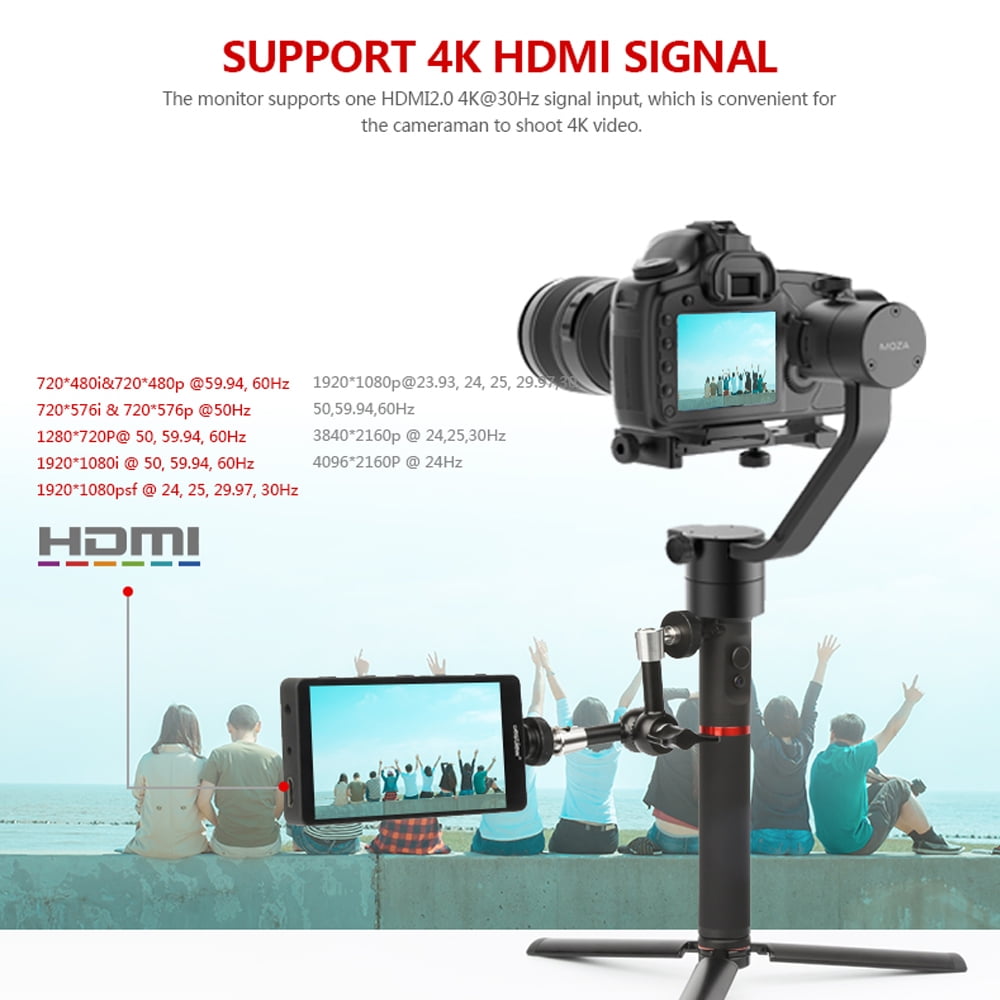 Bestview S5 5.5" IPS 4K HDMI 1920x1080 Monitor de vídeo Feild superior para cámaras DSLR 