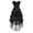Black, variant on Women Gothic Push up Bustier Corset with Tulle Skirt Leopard XS