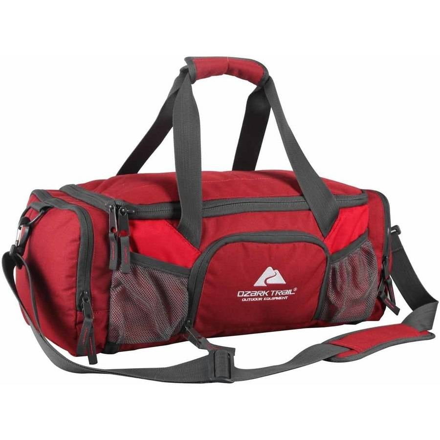 Ozark Trail Portable Camping Medicine Duffel Bag, Solid, Red Walmart