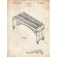 thumbnail image 2 of Borders, Cole 19x24 Black Ornate Wood Framed with Double Matting Museum Art Print Titled - PP967-Vintage Parchment Musser Marimba Patent Poster, 2 of 4