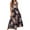 Pink, variant on IROINNID Women's Sleeveless Prints Empire Dress Summer New Lace-up Dress Long V-Neck Knee-Length Dress